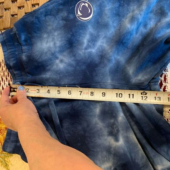 Zoozatz Joggers Penn State Blue Tie-Dye, PaperBag Tapered Ankle Tie-Waist  EUC - Picture 9 of 12